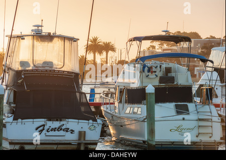 The boat harbour at the fishing town and tourist destination of Lakes Entrance in Gippsland, Victoria. Stock Photo