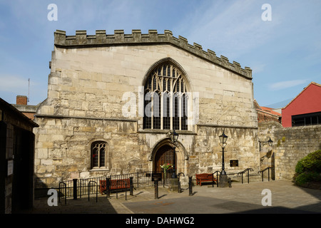 The rear of the Guildhall in York city centre Stock Photo