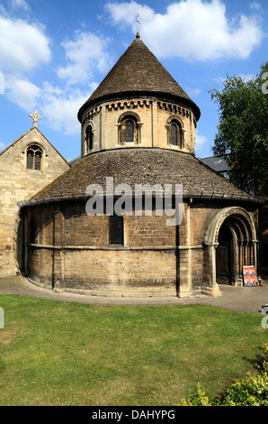 Cambridge, The Round Church, 12th century, commemorating the Holy Sepulchre in Jerusalem, England UK, English round churches Stock Photo