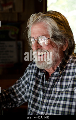 Blacksmith at Iron & Lace, Bentonsport, Iowa, United States of America Stock Photo