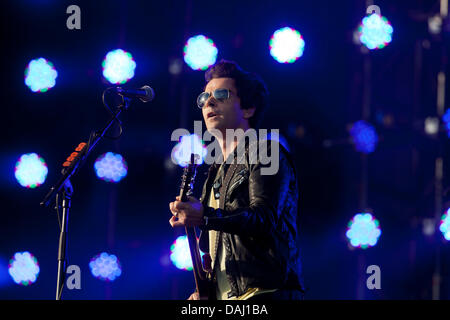 Balado, Kinross, Scotland, UK, Sunday, 14th July, 2013. Lead singer Kelly Jones of Welsh band The Stereophonics Main Stage, at T in the Park 2013, the three day music festival is now in it's twentieth year. Credit:  drew farrell/Alamy Live News Stock Photo