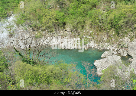 Moraca river canyon, north of Podgorica, Montenegro Stock Photo