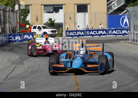 Toronto, Ontario, Canada. 14th July, 2013. IZOD Indycar Series, Honda Grand Prix of Toronto, Toronto, ON, Canada, July 12-14 2013, ALEX TAGLIANI, Bryan Herta Autosport w/ Curb Agajanian. Credit:  Ron Bijlsma/ZUMAPRESS.com/Alamy Live News Stock Photo