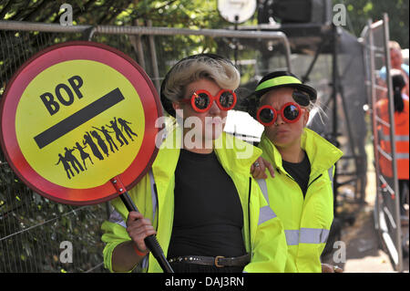 London, UK. 14th July, 2013. Outdoor theatre performers at the Red Bull Soapbox Race, Alexandra Palace, London, England. Credit:  Michael Preston/Alamy Live News Stock Photo