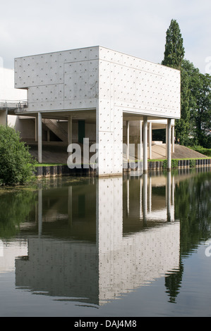 Modern extension to the 1st world war museum in Peronne, northern France Stock Photo