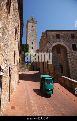 Street in San Gimignano, Italy Stock Photo