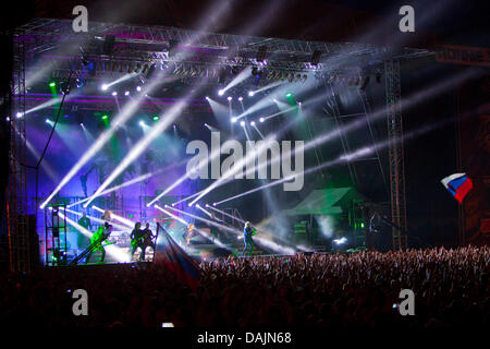 Vizovice, Czech Republic. 14th July, 2013. The Heavy Metal Opera Avantasia during the Masters of Rock festival in Vizovice, Czech Republic, July 14, 2013. Credit:  Josef Omelka/CTK Photo/Alamy Live News Stock Photo