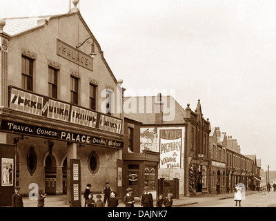 Dinnington Laughton Road Palace Cinema early 1900s Stock Photo