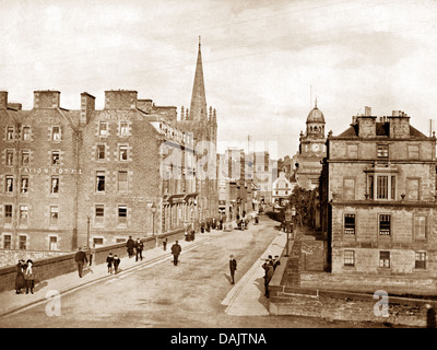 Wick Bridge Street early 1900s Stock Photo