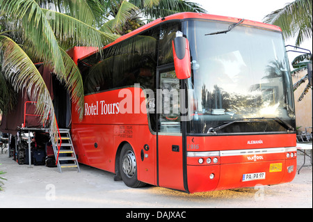 Rotel Tours, a rolling hotel or hotel on wheels, Paamul campgrounds Stock Photo