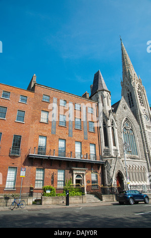 Writers museum and Findlater's Church Northside Dublin Ireland Europe Stock Photo