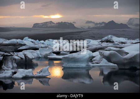 Joekulsárlón glacial lake, Austurland, Iceland Stock Photo