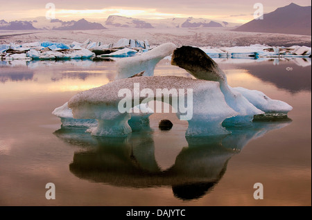 Joekulsárlón glacial lake, Austurland, Iceland Stock Photo