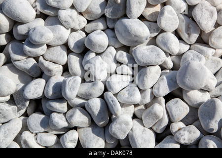 Carrara marble gravel, pebbles Stock Photo