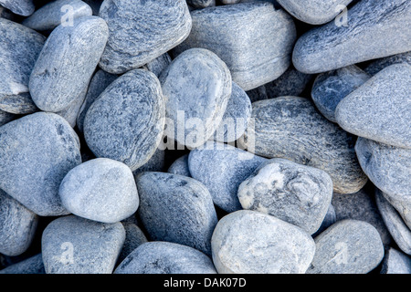 Icelandic glacier gravel, granite pebbles Stock Photo