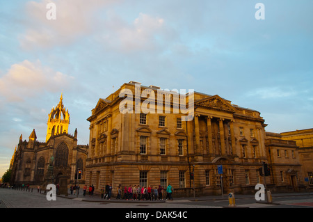 Lothian Chambers building housing government offices Royal Mile old town Edinburgh Scotland Britain UK Europe Stock Photo