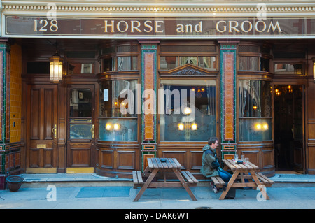 Horse and Groom pub Great Portland Street Marylebone district central London England Britain UK Europe Stock Photo