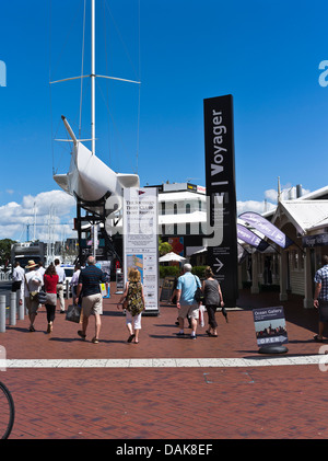 dh Viaduct Basin Maritime Museum AUCKLAND NEW ZEALAND People walking outside The Voyager tourism marine NZ harbour Stock Photo