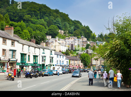 Matlock bath town centre with shops and cafes North Parade Derbyshire England UK GB Europe Stock Photo