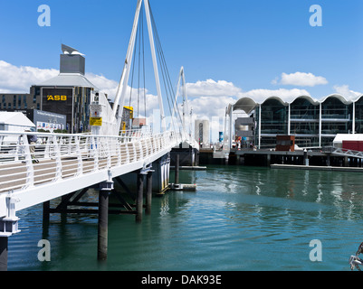 dh Viaduct Basin AUCKLAND NEW ZEALAND Auckland harbour waterfront Wynyard Quarter Te Wero bridge Stock Photo