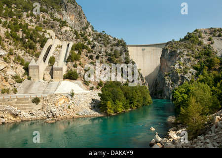 Türkei, Provinz Antalya, Manavgat, Oymapinar Staudamm am Manavgat Cayi (Melas) Stock Photo