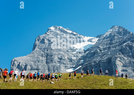Europe, Swiss Alps, Switzerland, Bernese Oberland, Unesco, Jungfrau marathon Stock Photo