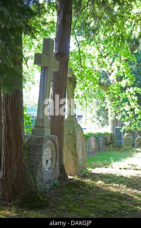 graves of honor on a cemetery, Germany, Baden-Wuerttemberg, Baden-Baden Stock Photo