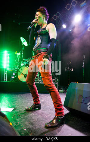 BRISTOL, UK. 15th July 2013. Amanda Palmer & The Grand Theft Orchestra perform at the O2 Academy Bristol. Credit:  Polly Thomas / Alamy Live News Stock Photo