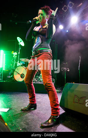 BRISTOL, UK. 15th July 2013. Amanda Palmer & The Grand Theft Orchestra perform at the O2 Academy Bristol. Credit:  Polly Thomas / Alamy Live News Stock Photo