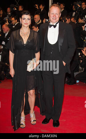 Swedish actor Stellan Skarsgard and his wife Megan Everett attend the ...