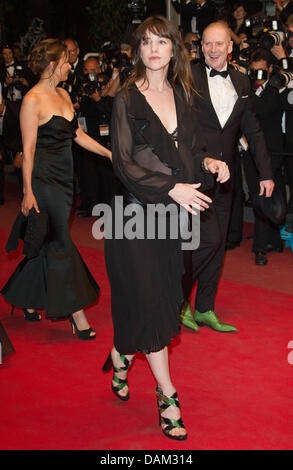 French actress Charlotte Gainsbourg attends the premiere of the movie 'Melancholia' during the 64th Cannes International Film Festival at Palais des Festivals in Cannes, France, on 18 May 2011. Photo: Hubert Boesl Stock Photo