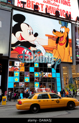 Disney store at Times square,Manhattan, NYC Stock Photo