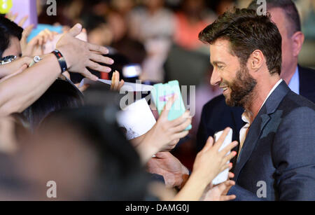 Seoul, South Korea. 15th July, 2013. Hugh Jackman attends the 'The Wolverine' Red Carpet at Coex Hall C on July 15, 2013 in Seoul, South Korea. Credit:  Jana Bp/Jana Press/ZUMAPRESS.com/Alamy Live News Stock Photo