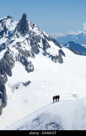 Mont Blanc. View from the Aiguille du Midi in summer Stock Photo - Alamy
