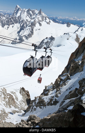 View from Aiguille du Midi Stock Photo