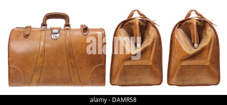 Vintage Carry On Luggages Stock Photo
