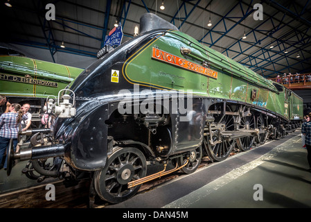 The Great Gathering of A4 Pacific locos. The Union of South Africa and the Dwight D Eisenhower. Stock Photo