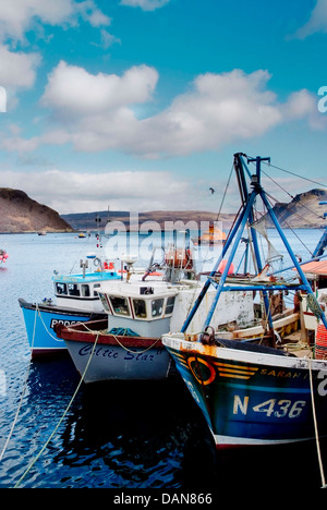 Isle of Skye West Scotland, Trawlers Fishing Boats Moored At Kyleakin ...