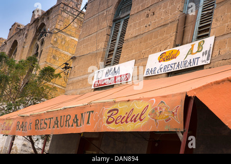 Eritrea Massawa Beilul bar restaurant next to Hotel Tewelde Stock Photo