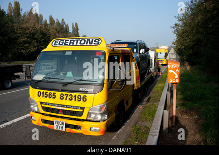 Egertons Motorway breakdown rescue truck UK Stock Photo