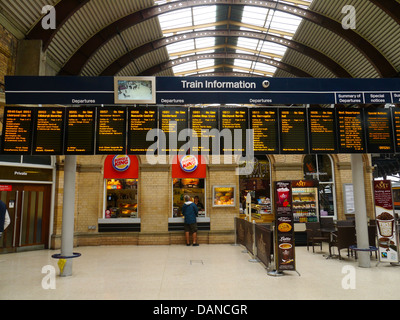 York train station, on the East Coast Mainline, York, England. Stock Photo