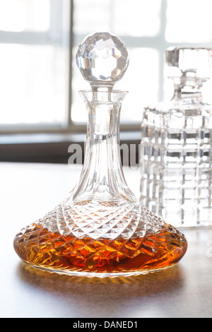 Crystal Decanters Still Life Stock Photo