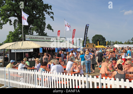 Pimm's Bar, Summer Magic Live music festival, Stoke Park, Guildford, Surrey, England, Great Britain, United Kingdom, UK, Europe Stock Photo