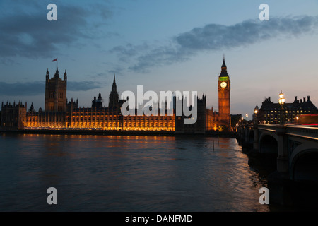 Palace Of Westminster, Houses Of Parliament, Elisabeth Tower, Big Ben, London, UK Stock Photo