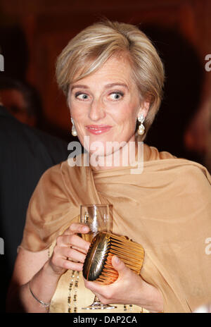 Princess Astrid of Belgium arrives for the concert 'Prelude to the National Holiday' at the Palais des Beaux Arts in Brussels, 20 July 2011. The royal family attended the concert on the evening before the Belgian National Day. Photo: RPE-Albert Nieboer / NETHERLANDS OUT Stock Photo