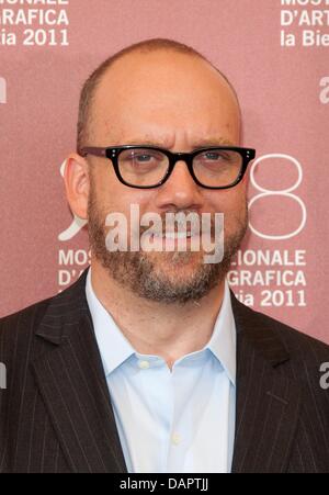 US actor Paul Giamatti arrives for the press conference of 'The Ides Of March' during the 68th Venice International Film Festival, Mostra Internationale d'Arte Cinematografica, at Palazzo del Casino in Venice, Italy, on 31 August 2011. Photo: Hubert Boesl Stock Photo