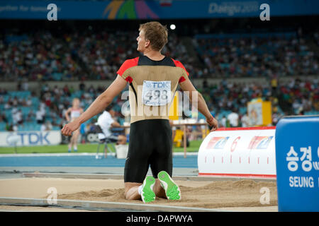 Christian Reif of Germany competes in the men's Long Jump final at the ...