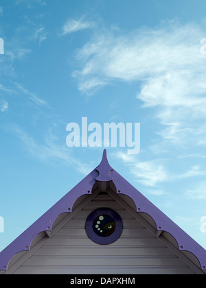 Beach Hut, West Mersea Island, Essex Stock Photo