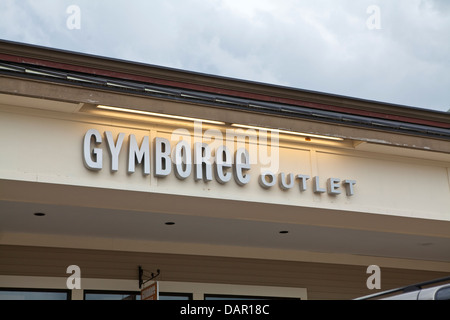A Gymboree Outlet store is pictured at the Settlers' Green Outlet Village in North Conway Stock Photo
