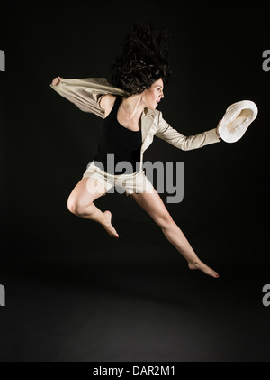 Studio portrait of dancer Stock Photo